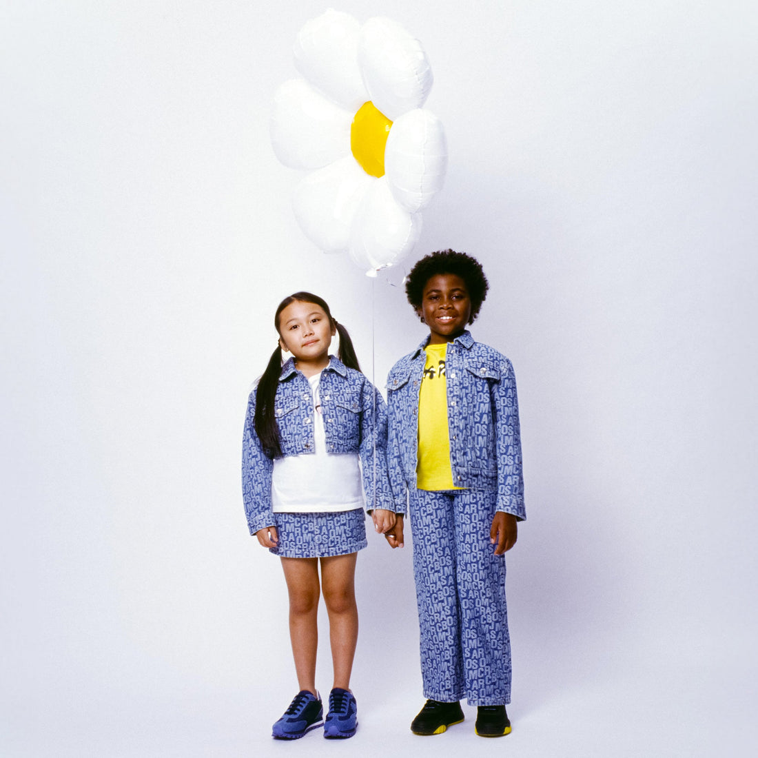 Jumbled Logo Denim Skirt The Marc Jacobs