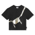 Black Short Sleeve Tee with Bag Print The Marc Jacobs
