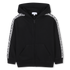 Hooded Zip-Up Cardigan with Logo Tape The Marc Jacobs