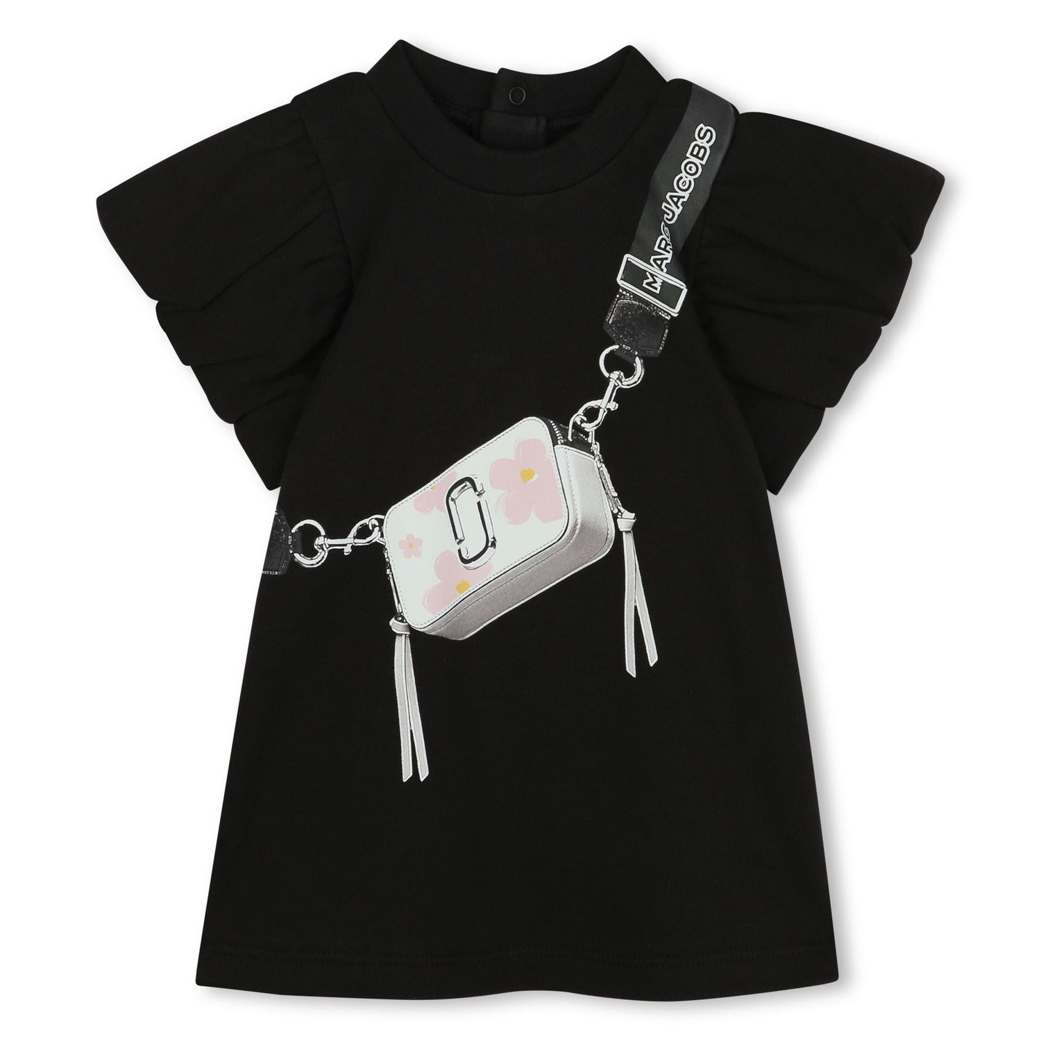 Girls’ Ruffled Sleeve Dress with Bag Print The Marc Jacobs