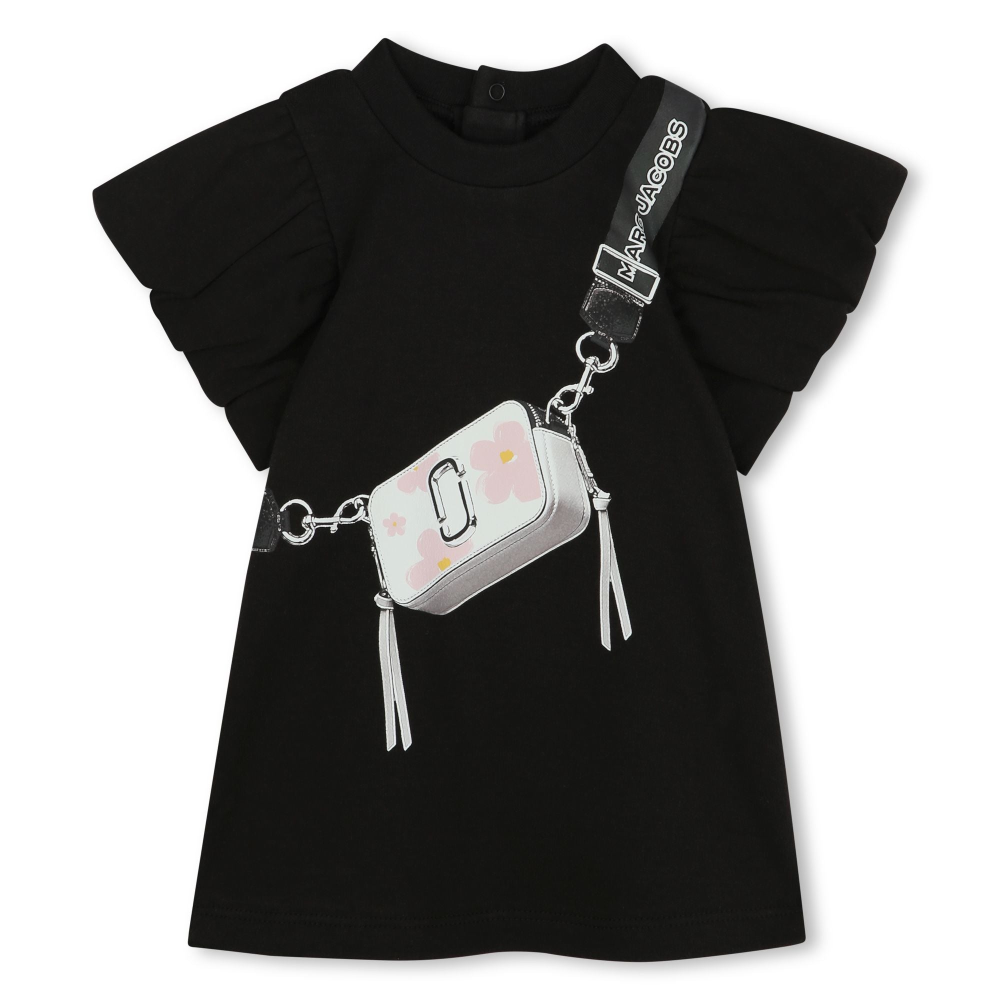 Girls’ Ruffled Sleeve Dress with Bag Print The Marc Jacobs