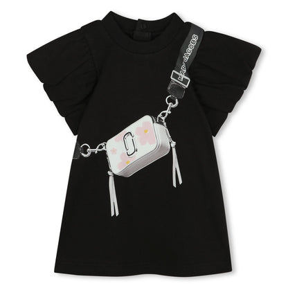 Girls’ Ruffled Sleeve Dress with Bag Print The Marc Jacobs