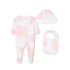 Floral Baby Sleepsuit Set with Bib & Hat The Marc Jacobs
