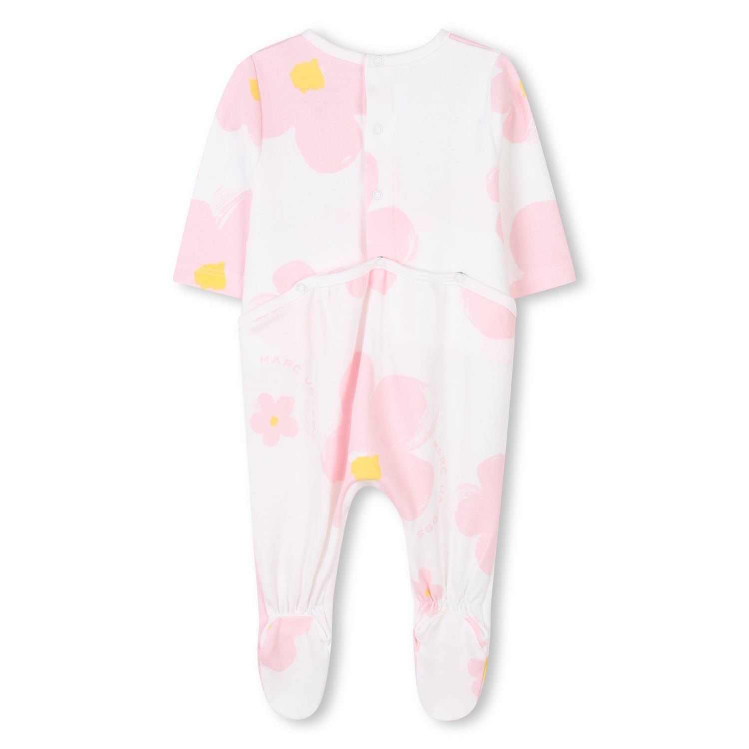 Floral Baby Sleepsuit Set with Bib &amp; Hat The Marc Jacobs