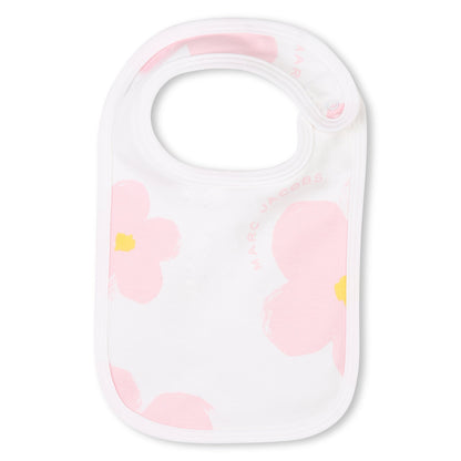 Floral Baby Sleepsuit Set with Bib &amp; Hat The Marc Jacobs