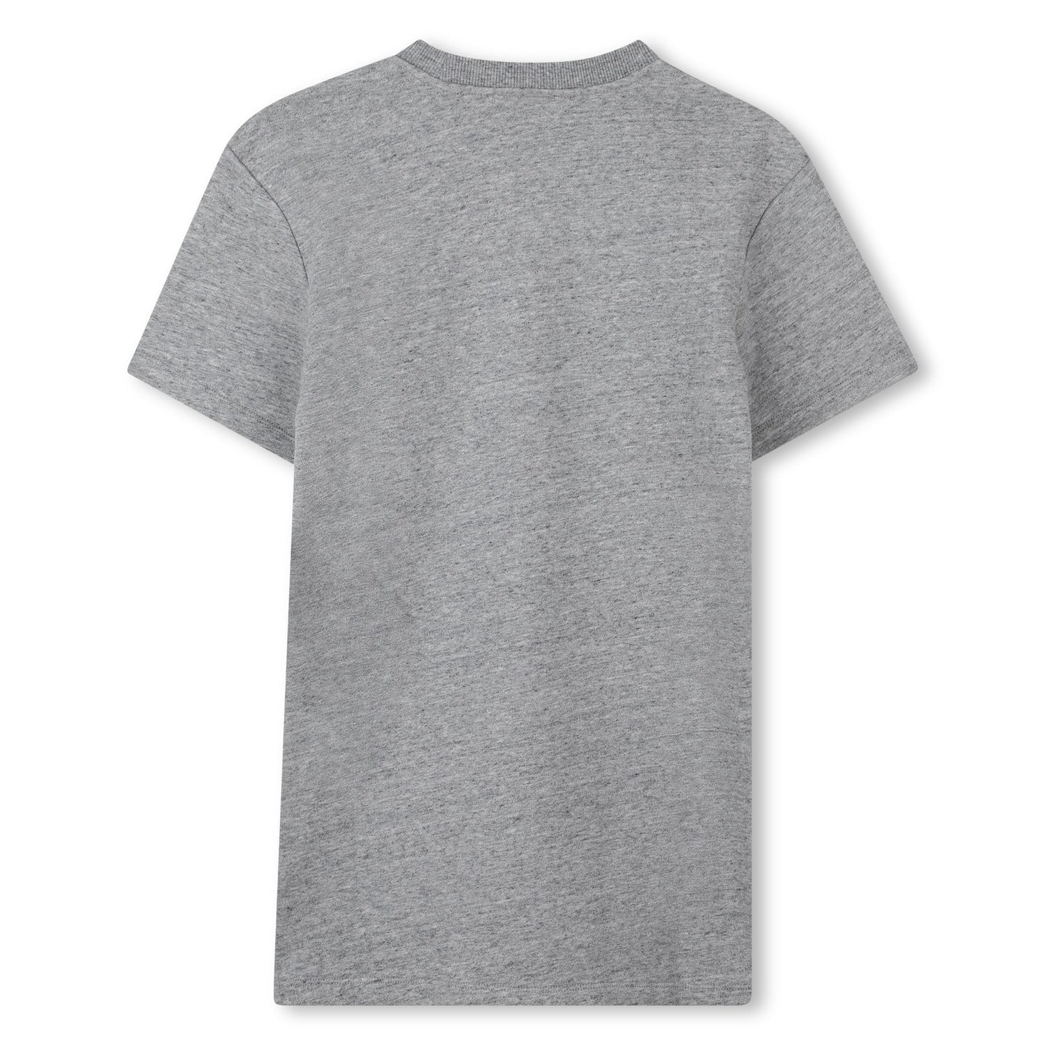 Chiné Grey Cotton Fleece Sweatshirt Dress with Cabochon and Bead Logo The Marc Jacobs