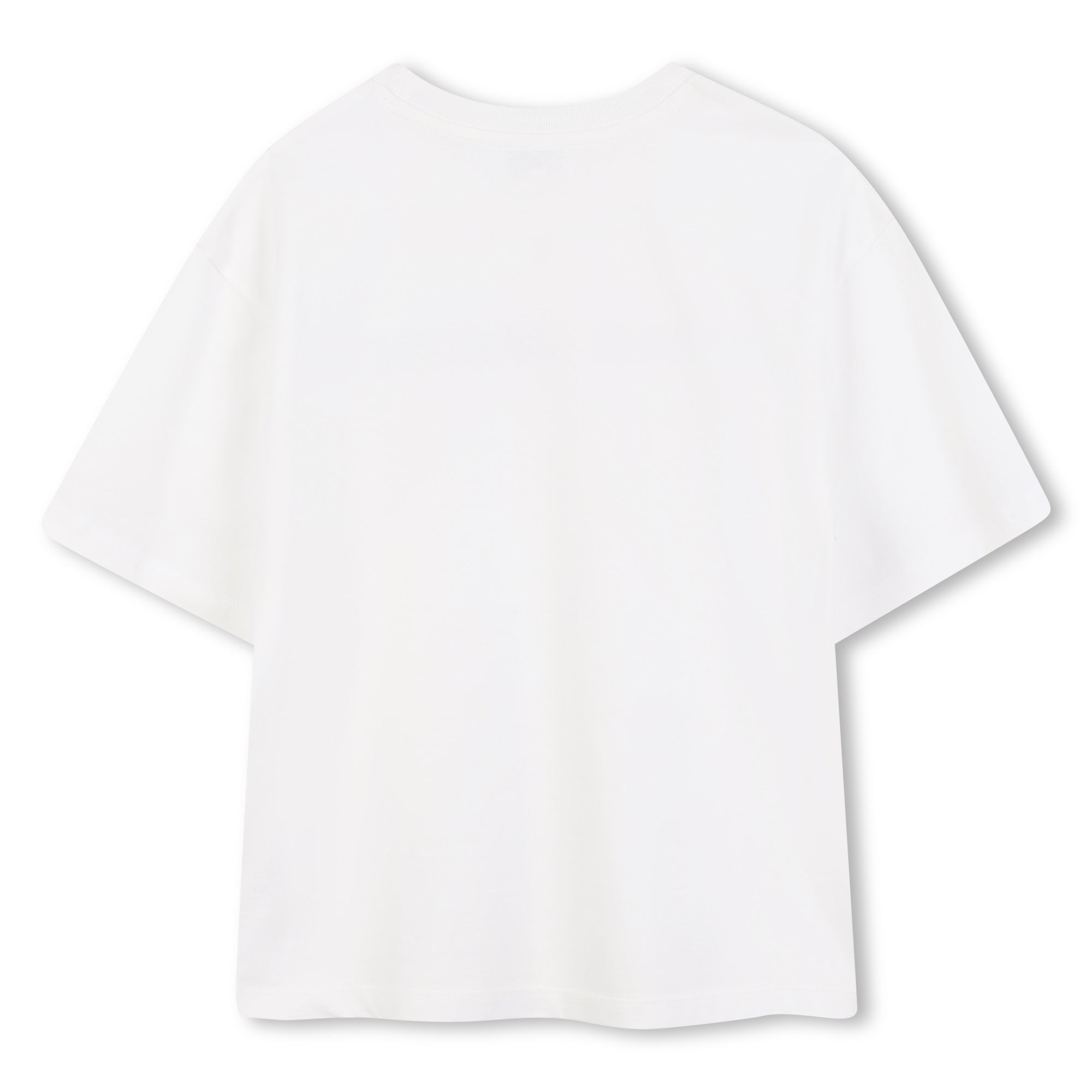 Cotton Jersey T-Shirt with Embroidered Marc Jacobs Illustration in Black and Ivory The Marc Jacobs