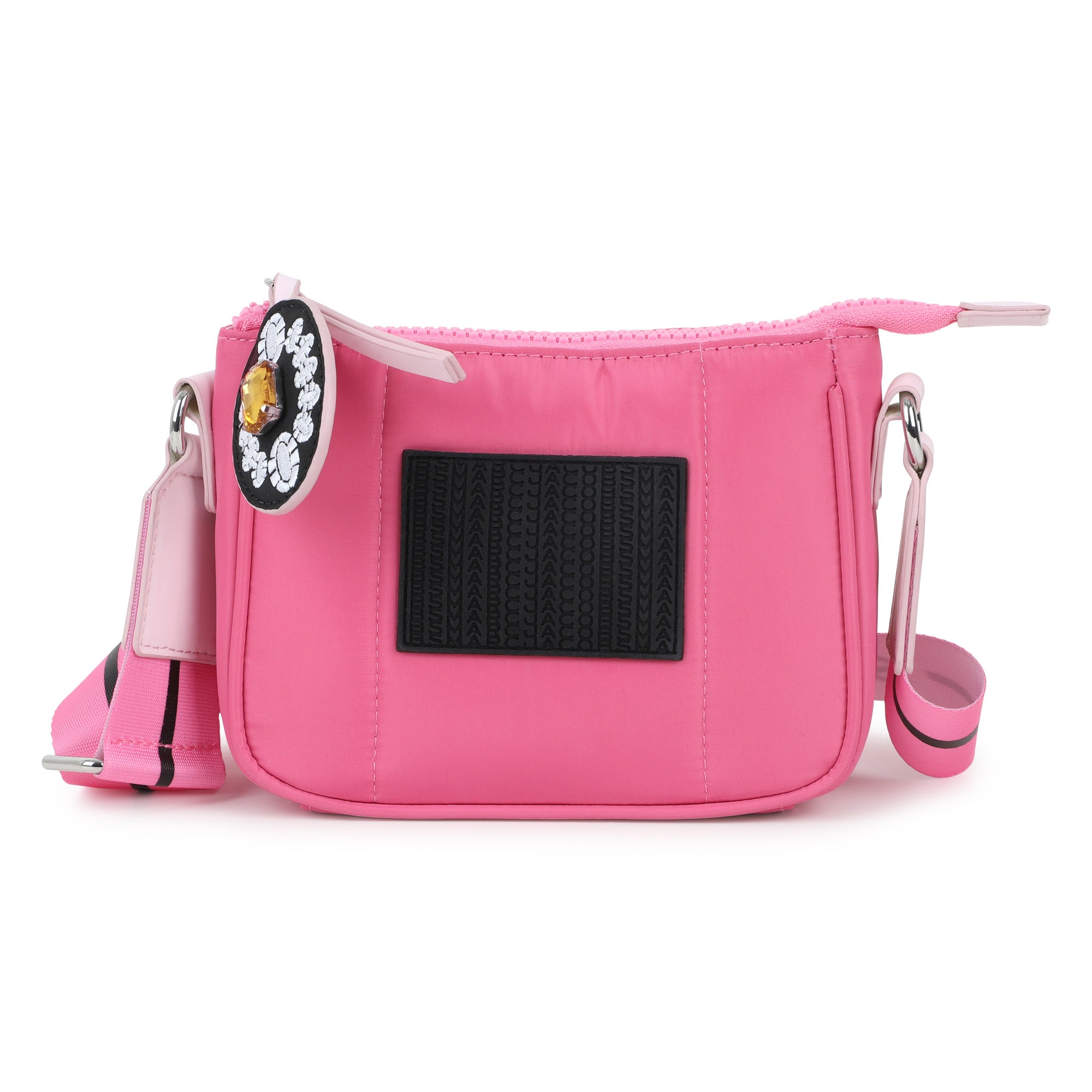 Fuchsia Coated Fabric Handle Bag with Adjustable Branded Strap The Marc Jacobs