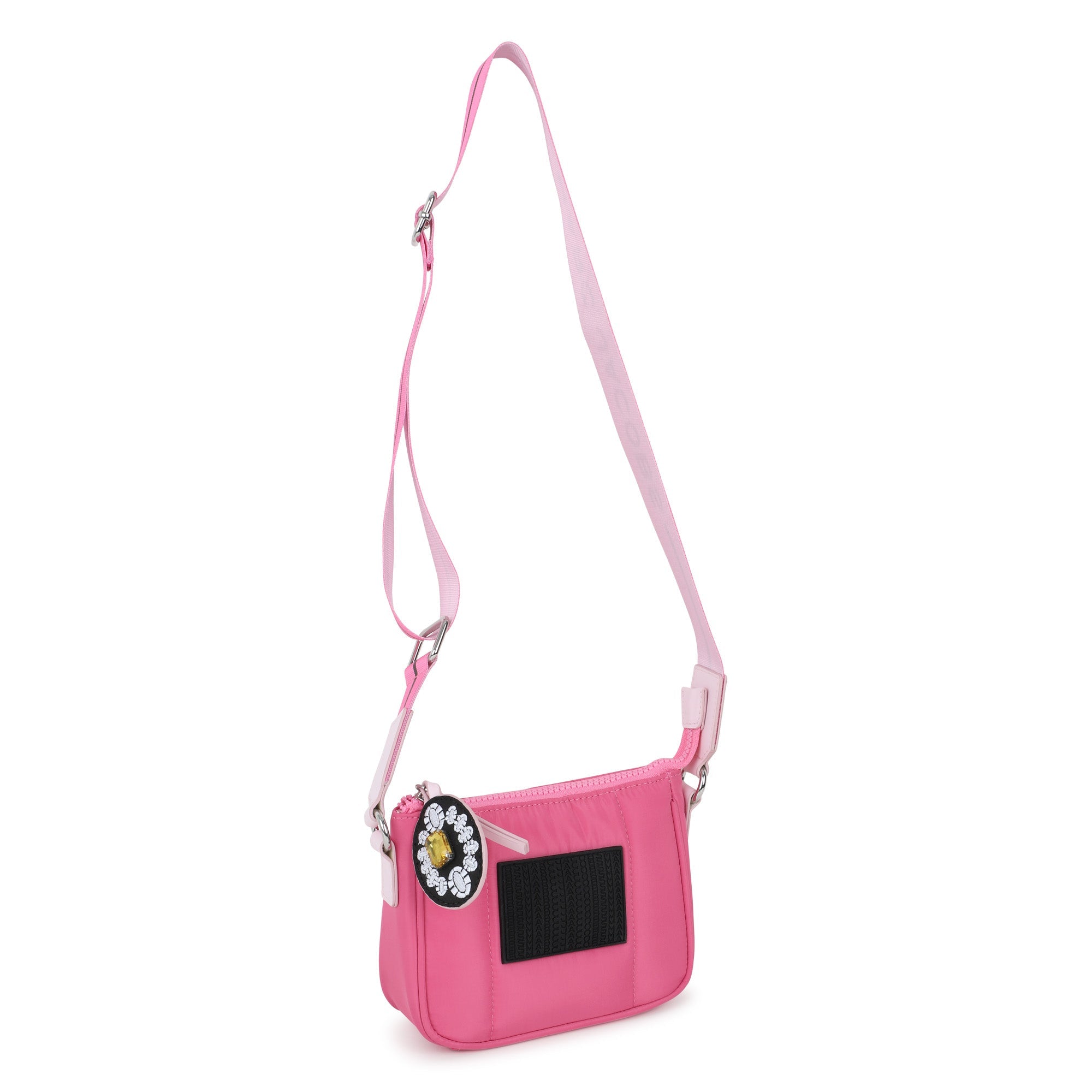 Fuchsia Coated Fabric Handle Bag with Adjustable Branded Strap The Marc Jacobs
