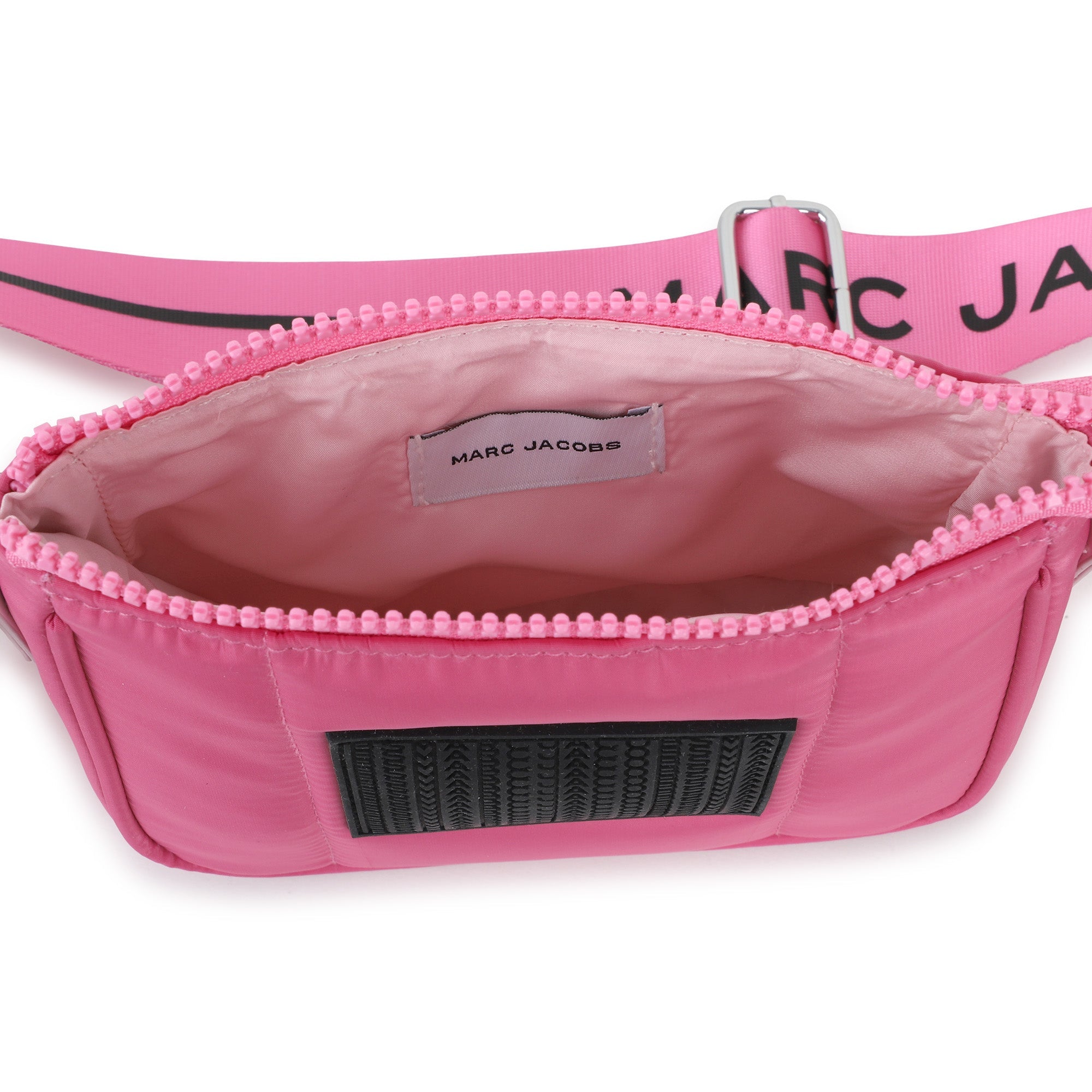 Fuchsia Coated Fabric Handle Bag with Adjustable Branded Strap The Marc Jacobs