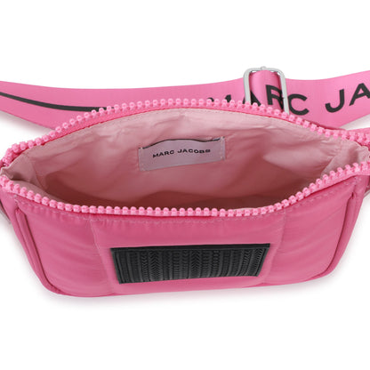 Fuchsia Coated Fabric Handle Bag with Adjustable Branded Strap The Marc Jacobs