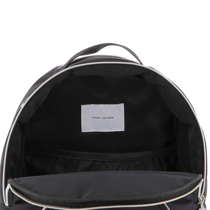 Black Twill Backpack with Daisy Print and Rhinestone Details The Marc Jacobs