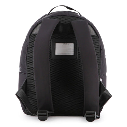 Black Twill Backpack with Daisy Print and Rhinestone Details The Marc Jacobs
