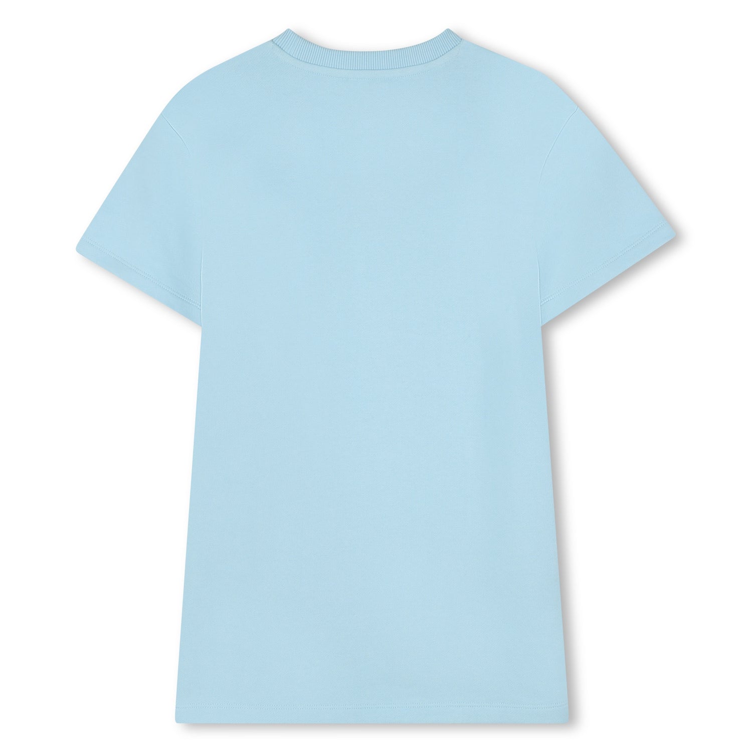 Cotton French Terry T Shirt Dress With Trompe L Oeil Print, Light Blue The Marc Jacobs