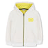 Cream Two Tone Zip Hoodie The Marc Jacobs