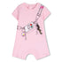 Pink Cotton Short Jumpsuit with Print The Marc Jacobs