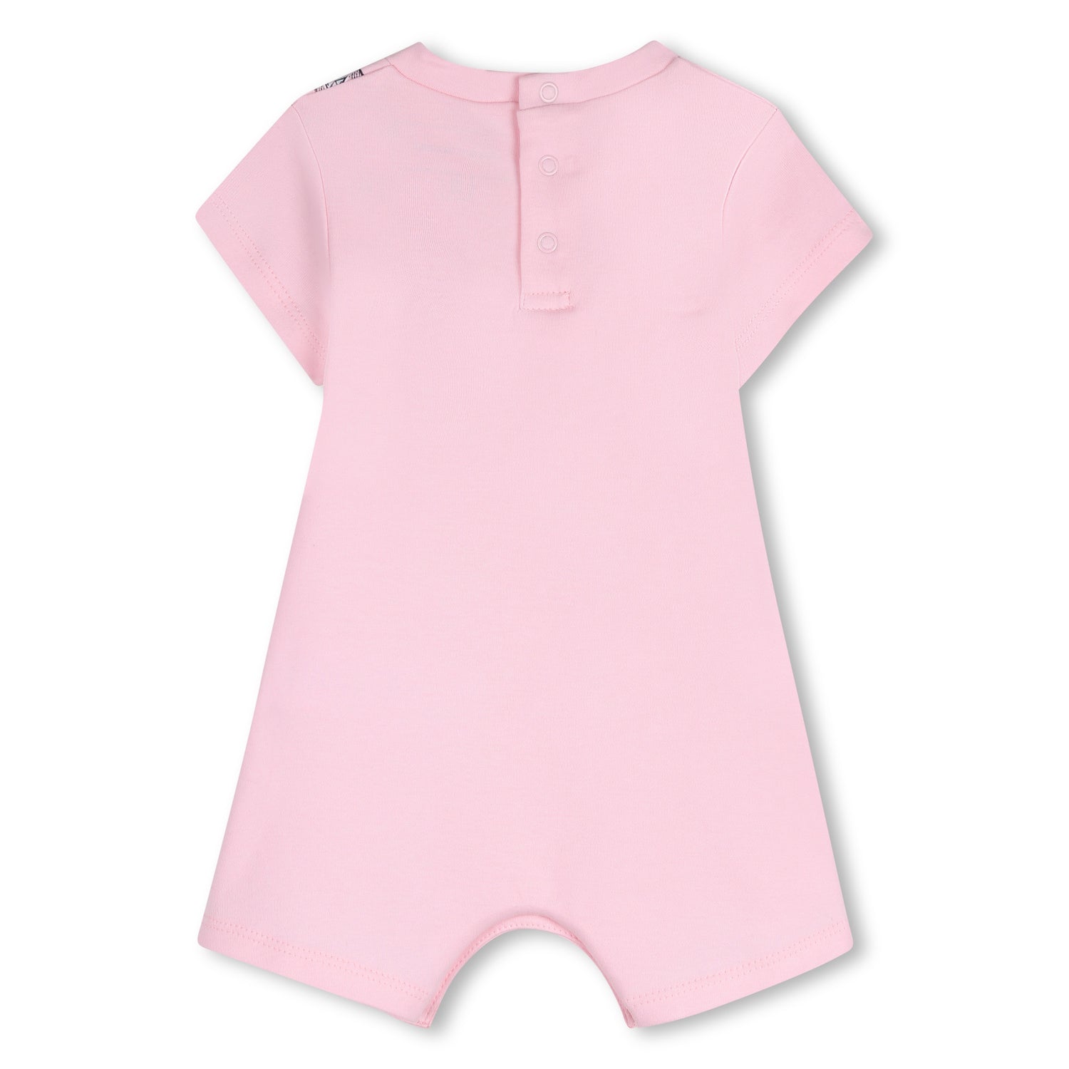 Pink Cotton Short Jumpsuit with Print The Marc Jacobs