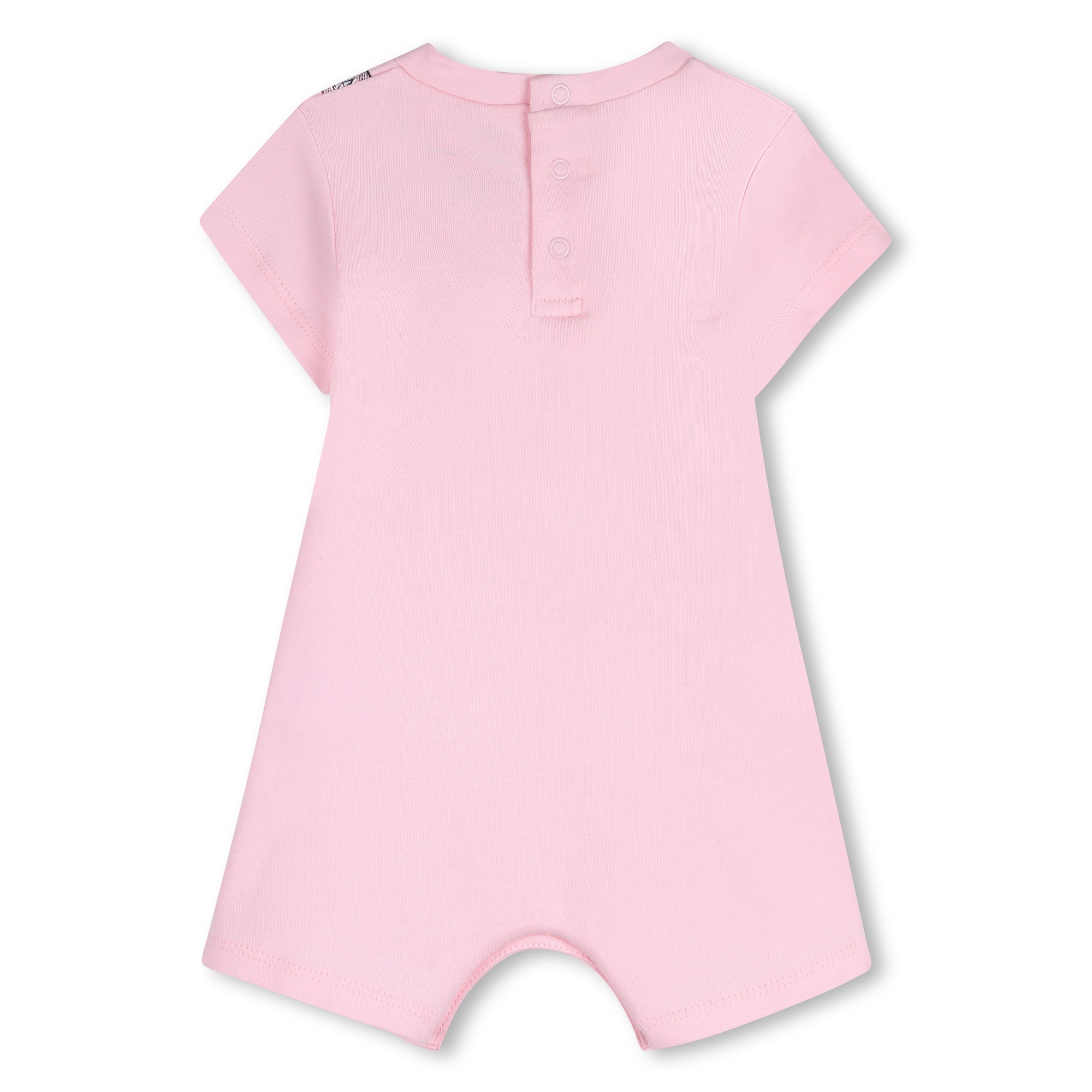 Pink Cotton Short Jumpsuit with Print The Marc Jacobs