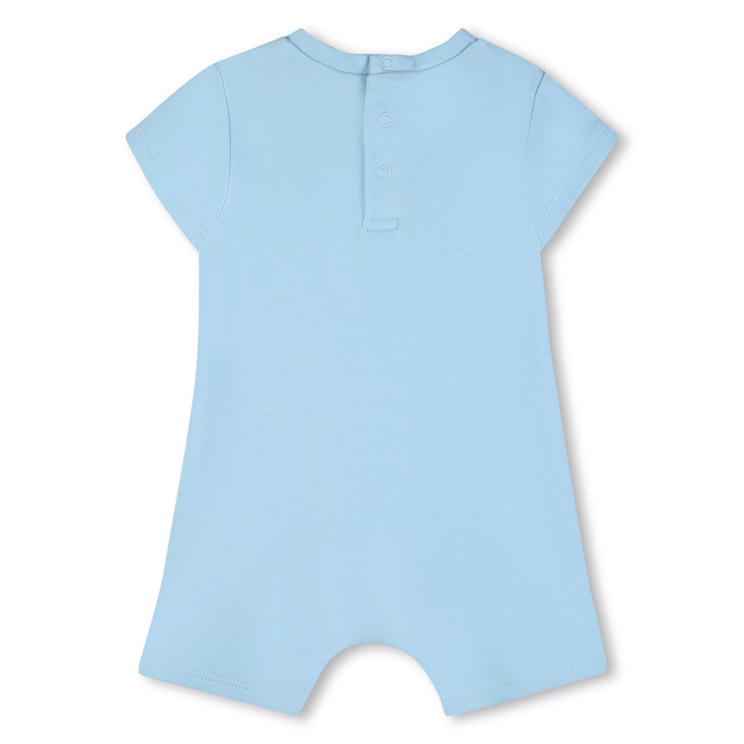 Blue Cotton Short Jumpsuit with Print The Marc Jacobs