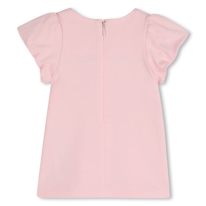 Pink Cotton Dress with Bag Print The Marc Jacobs
