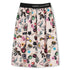Satin Cotton Skirt With All Over Print And Logo Waistband, Pink The Marc Jacobs