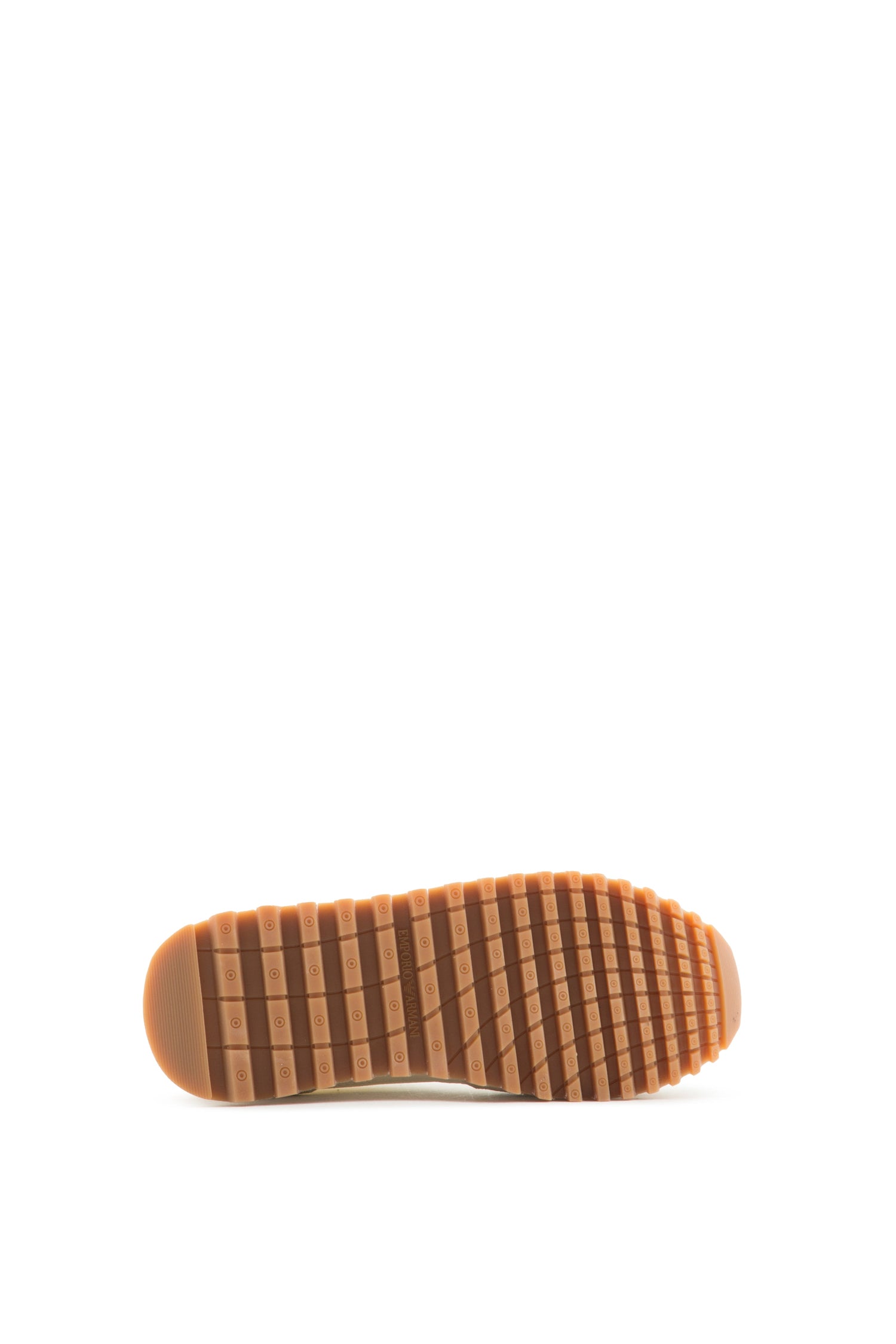 Cream &amp; Tan Suede Sneakers Emporio Armani
