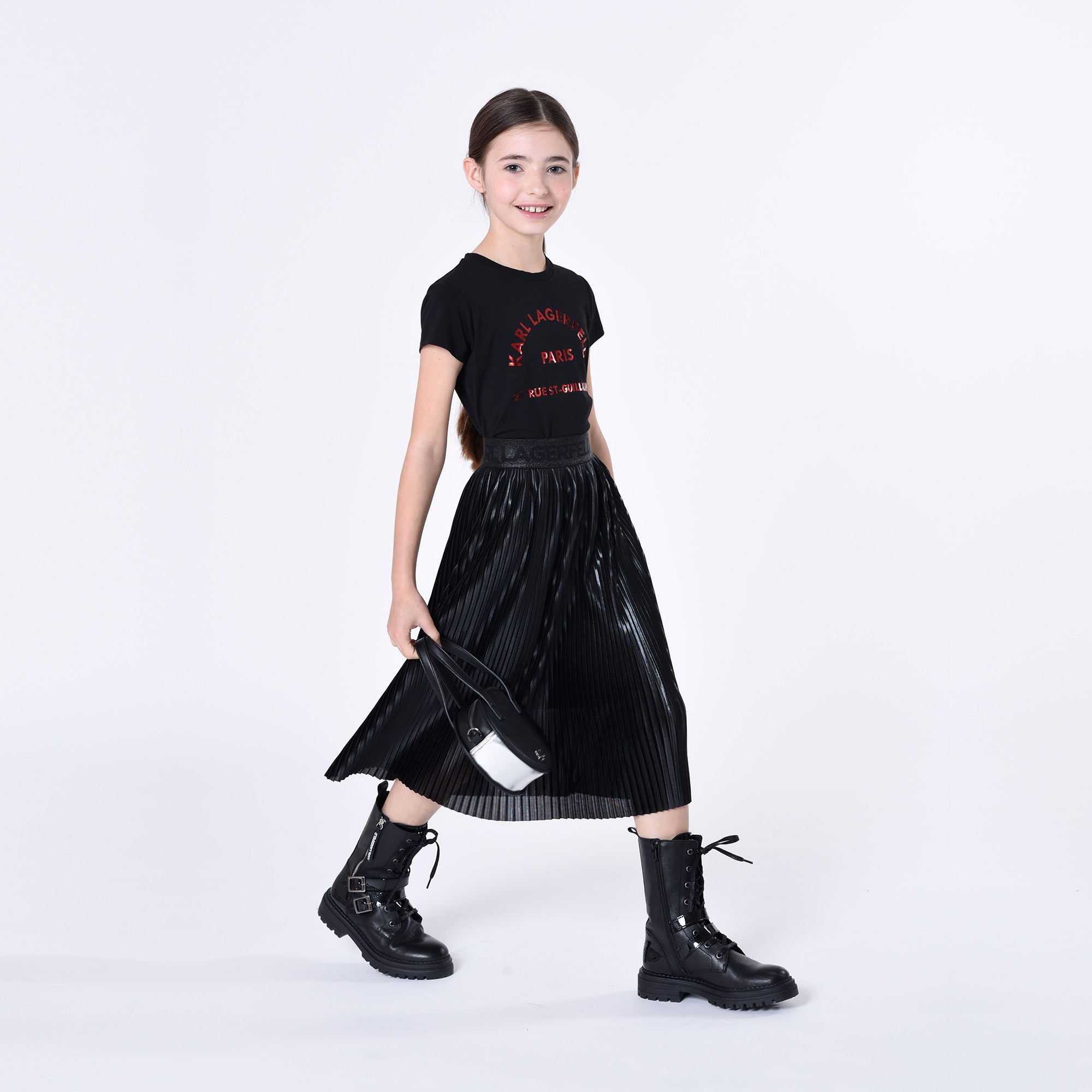 Midi Pleated Skirt Karl Lagerfeld Kids