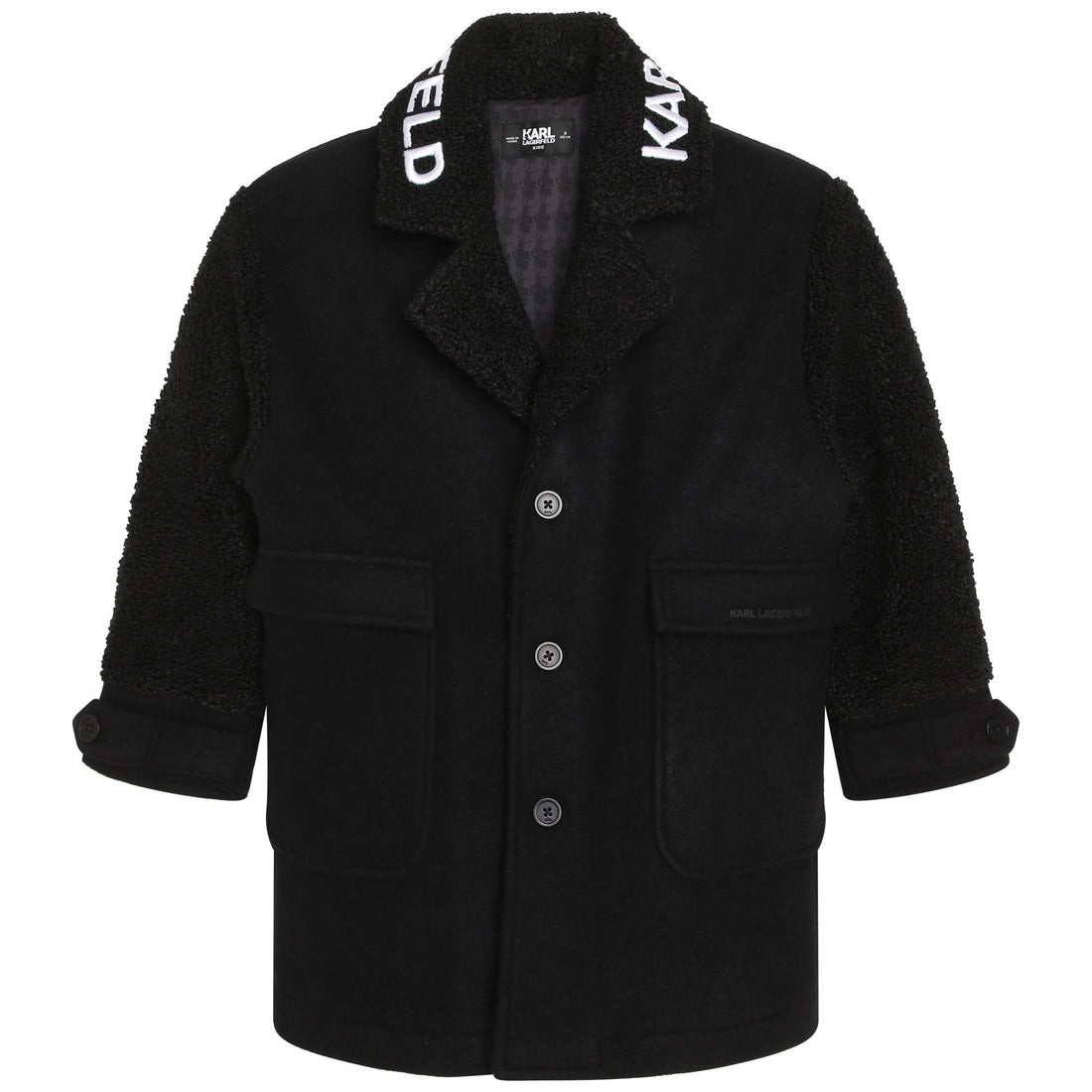 Kids Wool Coat Karl Lagerfeld Kids