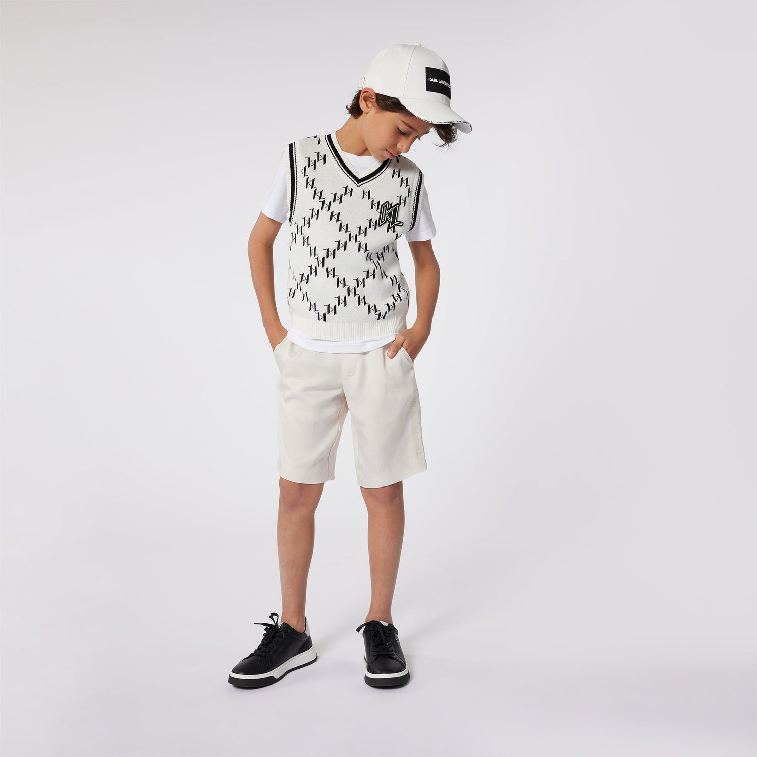 Tencel Shorts Karl Lagerfeld Kids