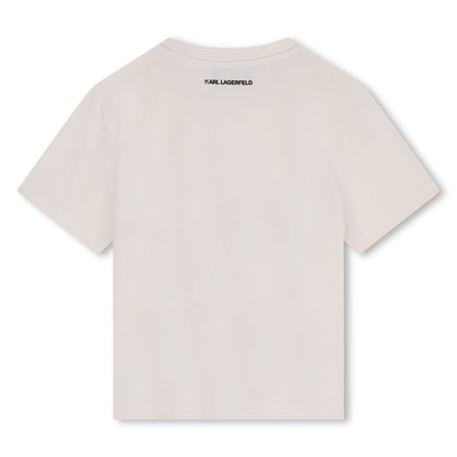 Choupette Illustration Tee-Shirt Karl Lagerfeld Kids