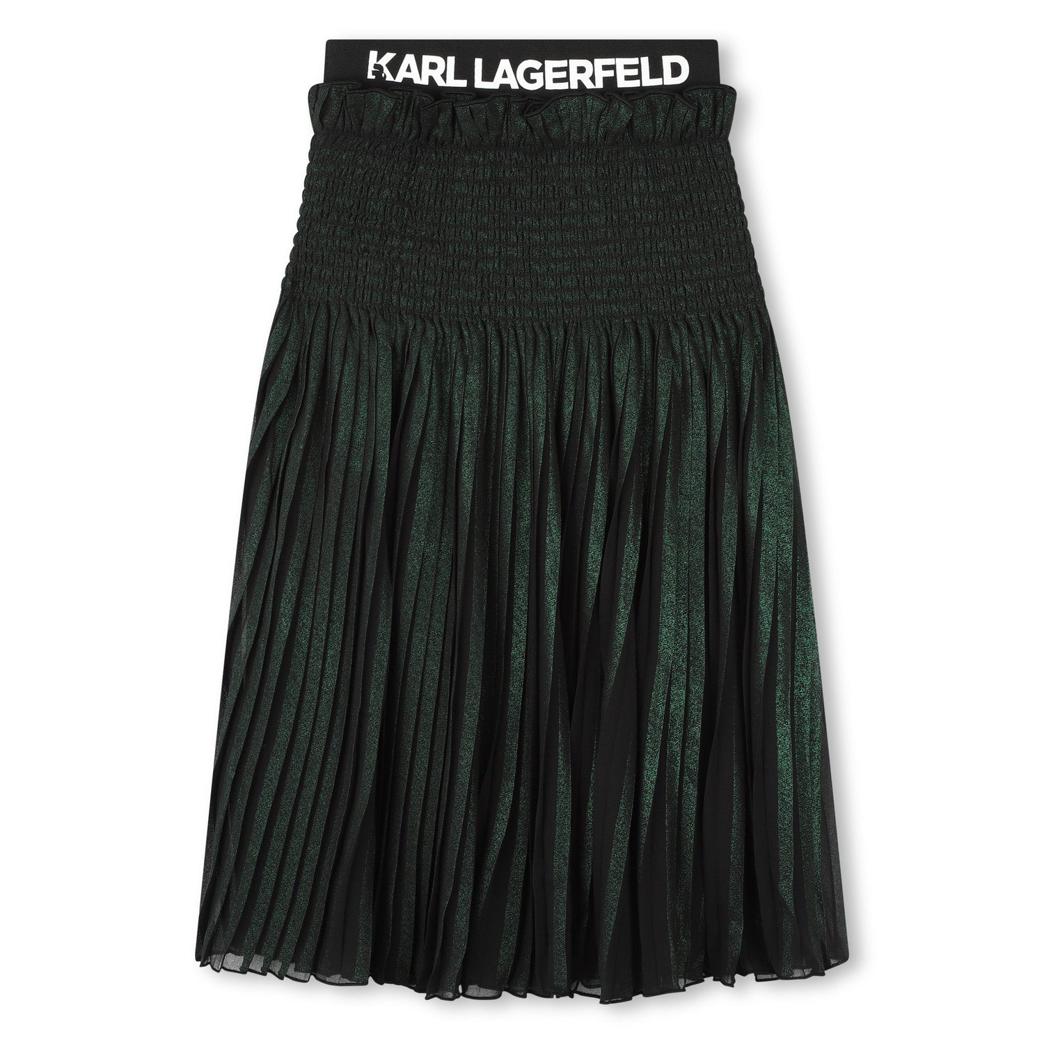 Midi Pleated Skirt with Iridescent Highlights Karl Lagerfeld Kids