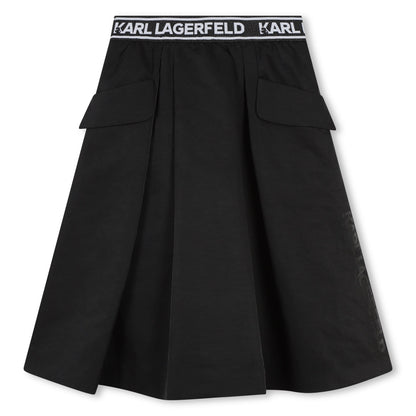 Midi Length Logo Jacquard Skirt Karl Lagerfeld Kids