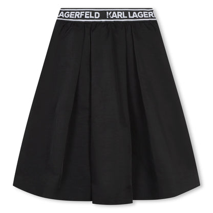 Midi Length Logo Jacquard Skirt Karl Lagerfeld Kids
