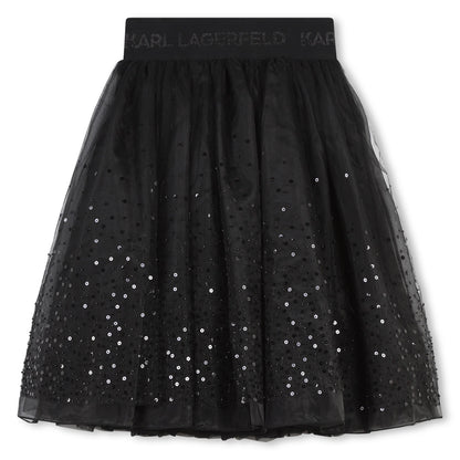 Ceremony Sequin Skirt Karl Lagerfeld Kids