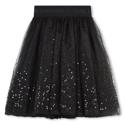 Ceremony Sequin Skirt Karl Lagerfeld Kids