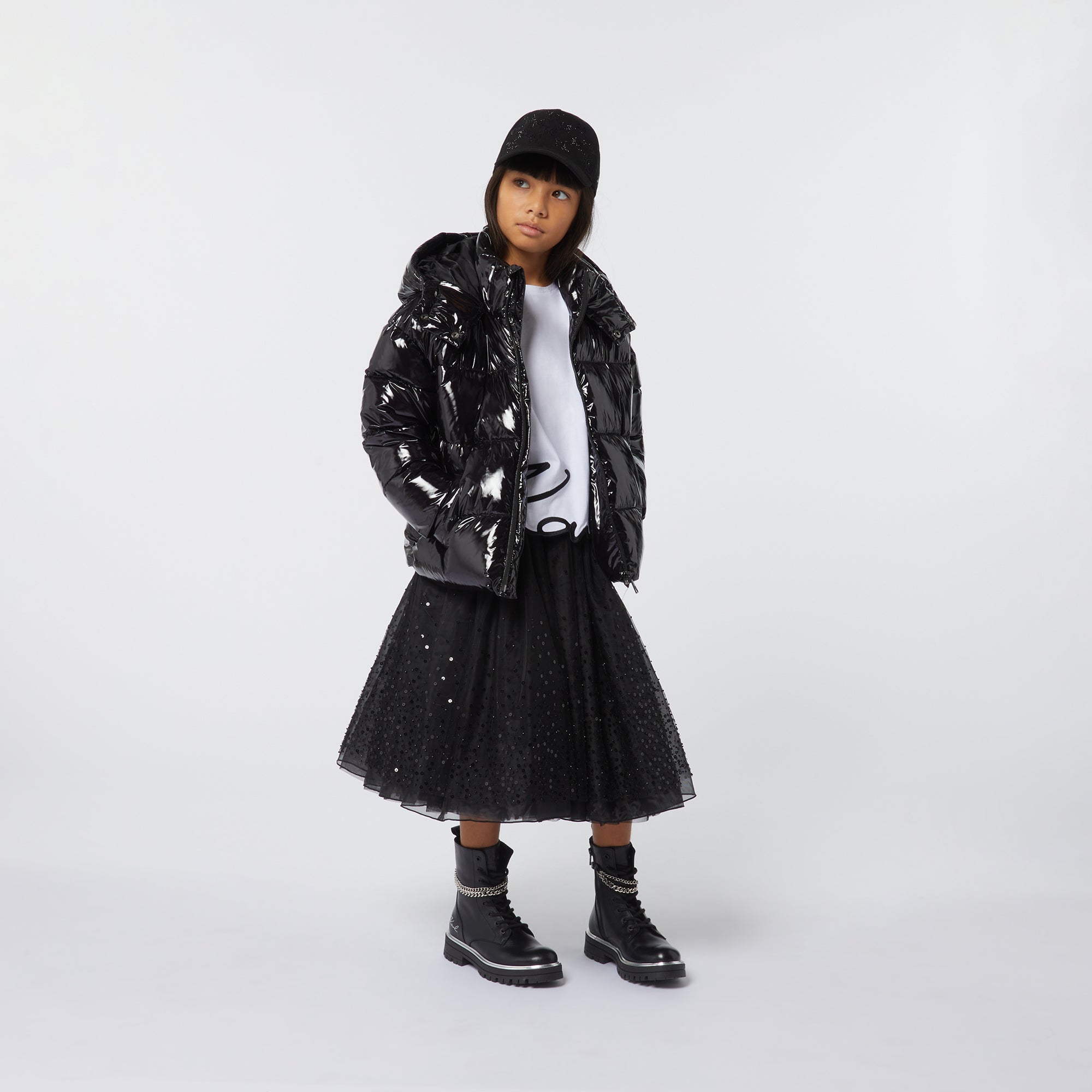 Ceremony Sequin Skirt Karl Lagerfeld Kids