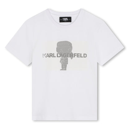 Short Sleeves Tee with Illustration Karl Lagerfeld Kids
