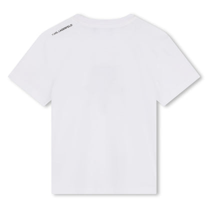 Short Sleeves Tee with Illustration Karl Lagerfeld Kids