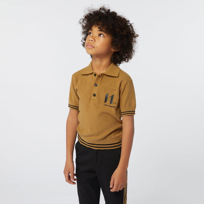 Short Sleeves Polo Shirt with KL Logo Karl Lagerfeld Kids