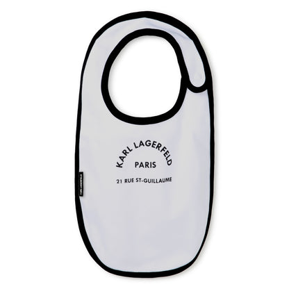 Set of 3 Cotton Baby Bibs with Printed Motifs Karl Lagerfeld Kids