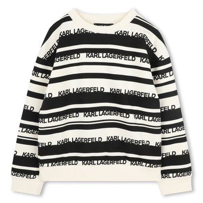 Striped Logo Sweatshirt Karl Lagerfeld Kids