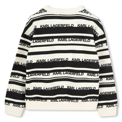 Striped Logo Sweatshirt Karl Lagerfeld Kids