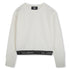 Textured Sweatshirt with Logo Hem Karl Lagerfeld Kids