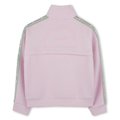 Hooded Sweatshirt with Iconic Prints Karl Lagerfeld Kids