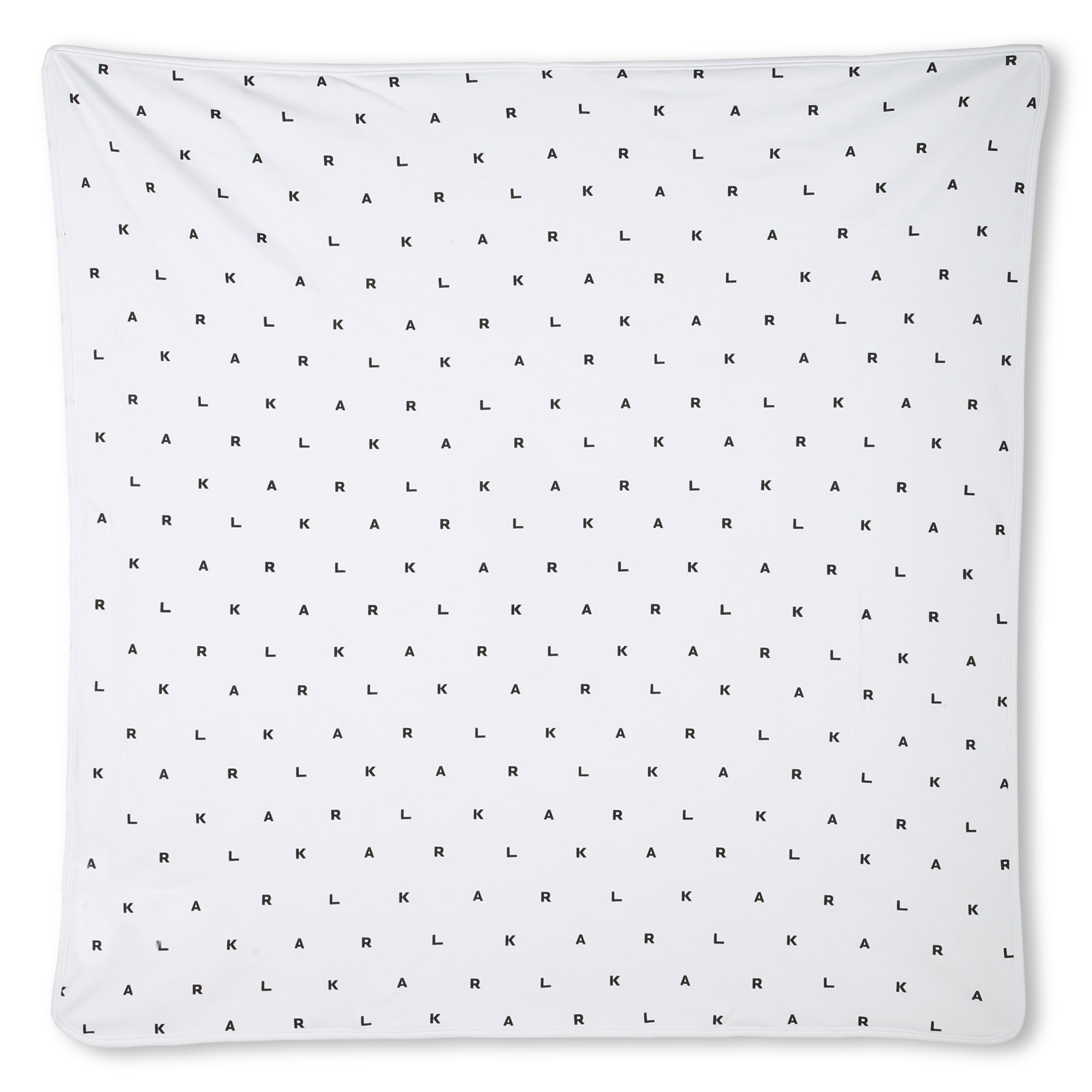 Reversible Cotton Baby Blanket with Karl &amp; Choupette Print Karl Lagerfeld Kids