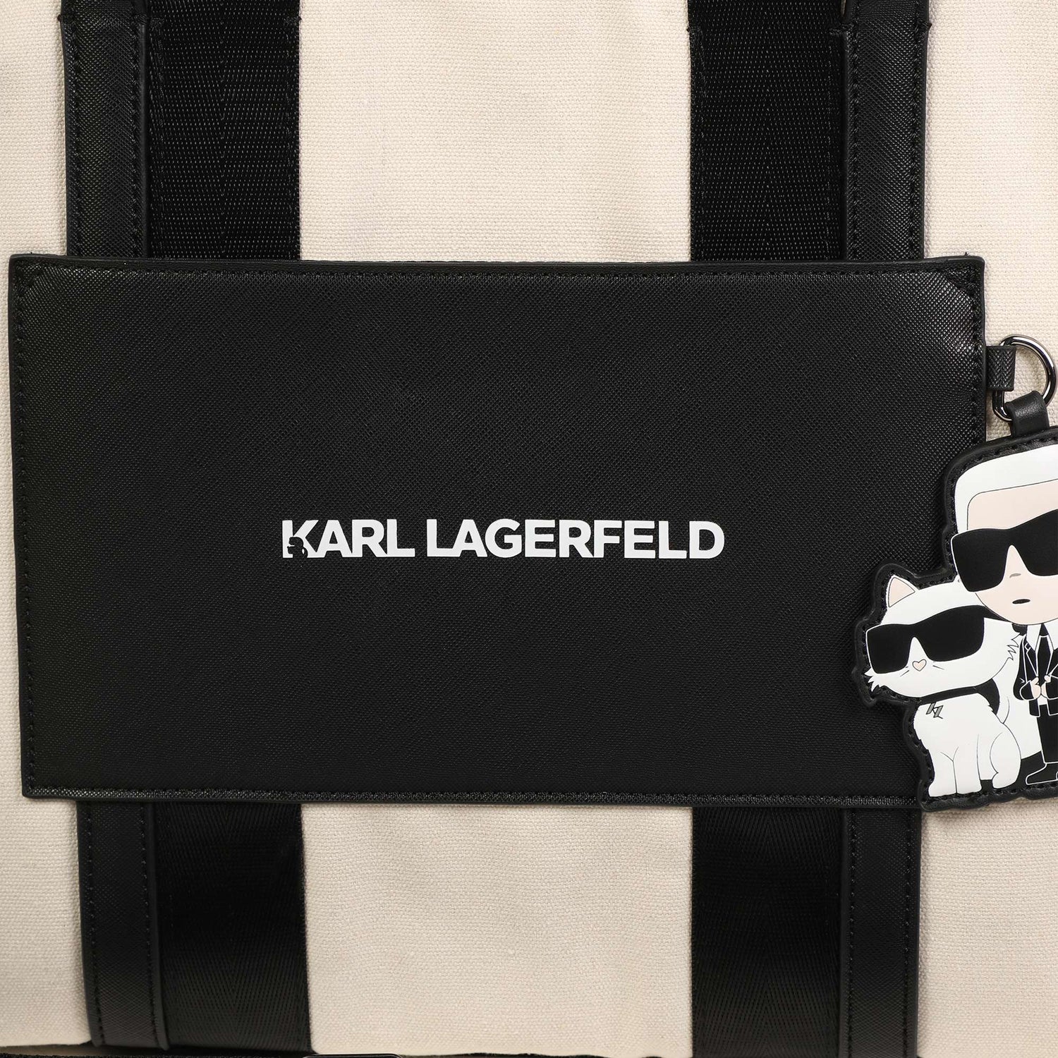 Designer Canvas Changing Bag with Karl &amp; Choupette Badge Karl Lagerfeld Kids