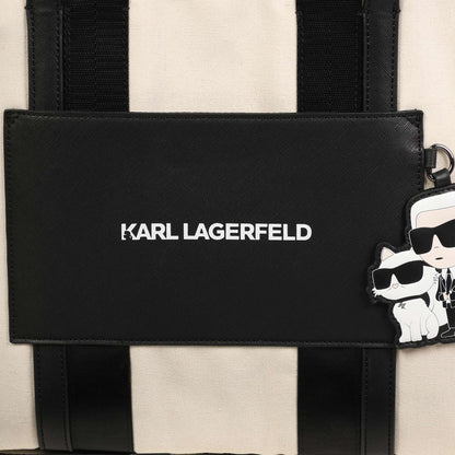 Designer Canvas Changing Bag with Karl &amp; Choupette Badge Karl Lagerfeld Kids