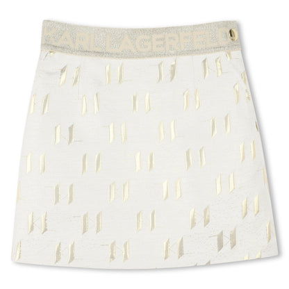 Jacquard A-Line Skirt Karl Lagerfeld Kids