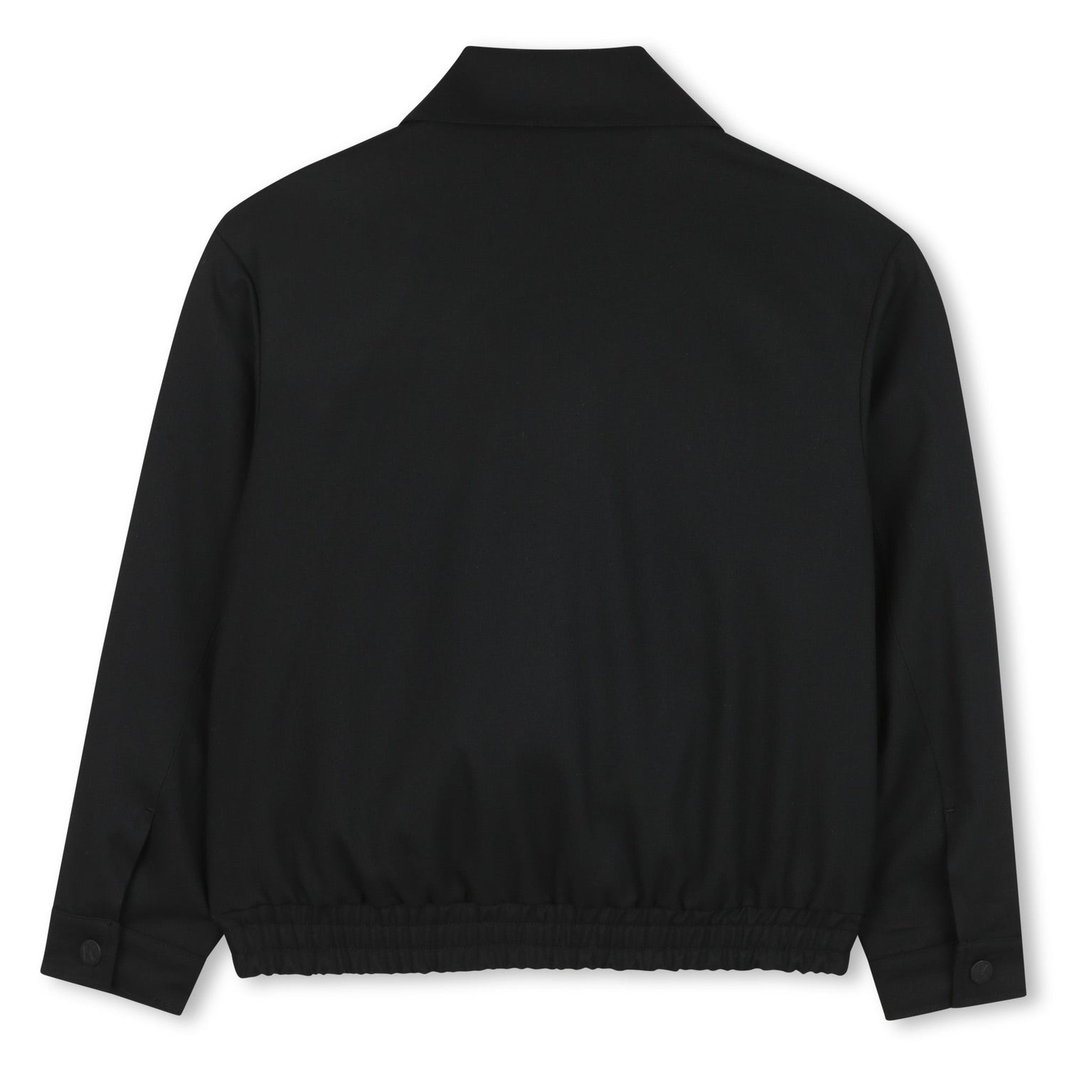 Zip-Up Jacket with Logo Tape Detail, Black Karl Lagerfeld Kids