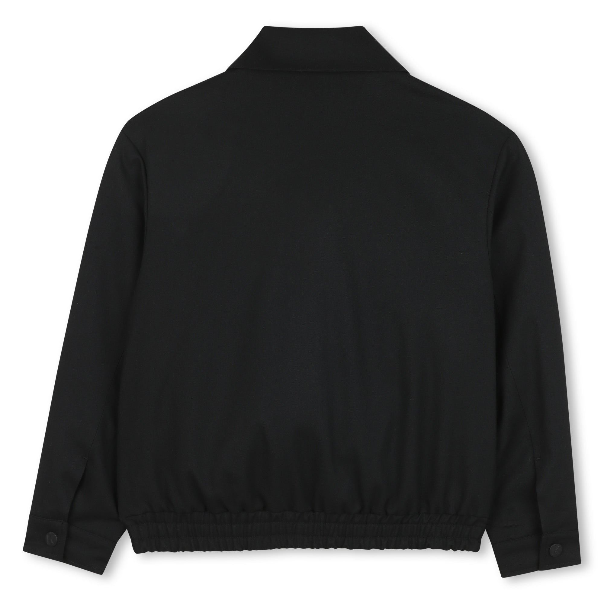 Zip-Up Jacket with Logo Tape Detail, Black Karl Lagerfeld Kids